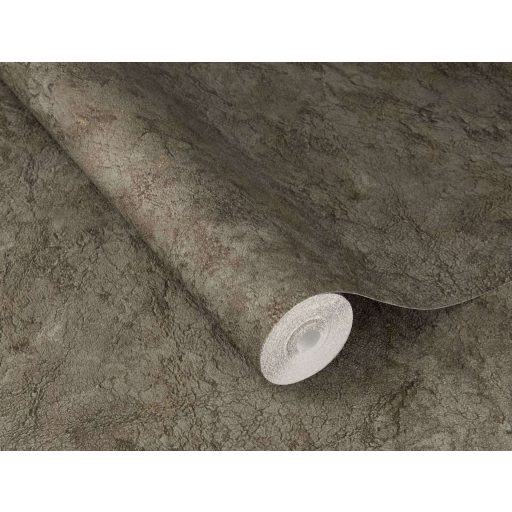 Vakolat amelybe valaki aranyporos homokot kevert sötét agyagszürke mély barna rézvörös és bronz tónus tapéta