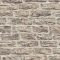 Meszelt téglafal - szabálytalan méretű durván faragott kopott téglák mintája homokos taupe meleg barna és sötétszürke tónus tapéta