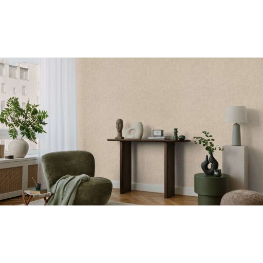 Diszkrét beton mintázat a semlegesség legtökéletesebb formája homokbézs és drapp tónus tapéta