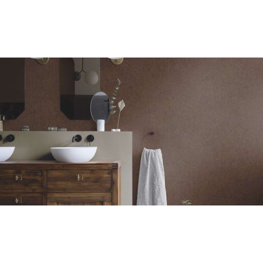 Diszkrét beton mintázat a semlegesség legtökéletesebb formája meleg csokoládébarna és sötét mokka tónus tapéta