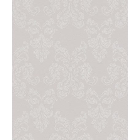 Rasch Sparkling 503838  barokk díszítőminta lilás szürke/szürkésbézs csillogó ezüst tapéta