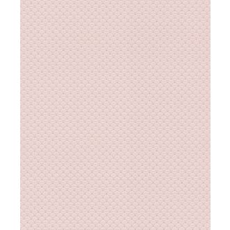   Elegáns apró rombuszminta finom rajzolattal pasztell rózsaszín csillogó ezüst kemelés tapéta