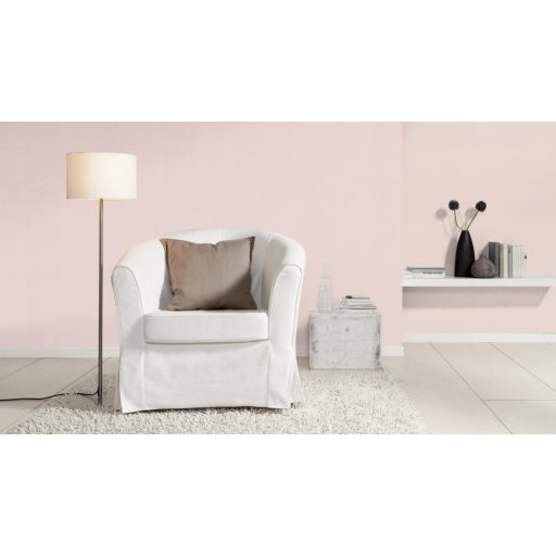 Elegáns apró rombuszminta finom rajzolattal pasztell rózsaszín csillogó ezüst kemelés tapéta