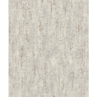   Loft hangulatú texturált vakolatminta szürke tónusok fémes réz kiemelés tapéta