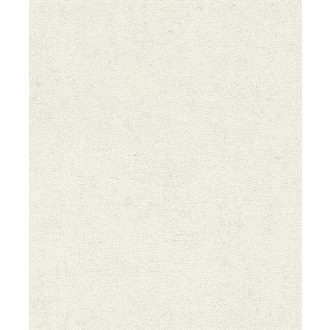   Természetes durva textilstruktúra egyszínű krémszürke fényes ezüst kiemelés tapéta