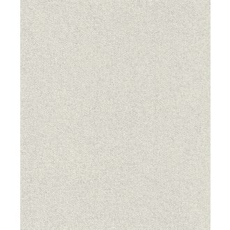   Természetes durva textilstruktúra egyszínű világos szürke fényes ezüst kiemelés tapéta