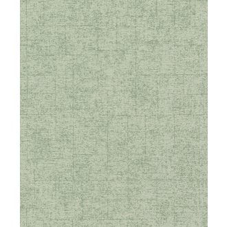   Természetes zöld és szürkészöld árnyalatú textilhatású design enyhe ezüst kiemelés tapéta