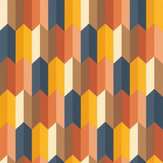   Lutece California Nostalgie 51172805 GRAPHIQUE ORANGE Modern geometrikus minta krém sárga narancs kék barna tapéta