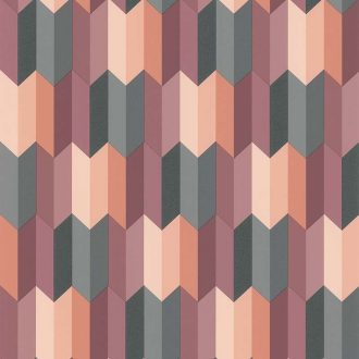   Lutece California Nostalgie 51172810 GRAPHIQUE BORDEAUX Modern geometrikus minta bézs narancs mályva bordó szürke fekete tapéta