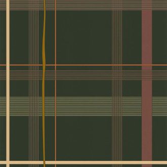   Lutece California Nostalgie 51200804 CARREAU VERT ANGLAIS Avantgarde stílusos kockás minta angolzöld krém barna sárga finom csillogás tapéta