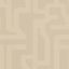 Lutece California Nostalgie 51201107 GEOMETRIQUE BEIGE Geometrikus nagyformátumú labirintus minta bézs árnyalatok tapéta