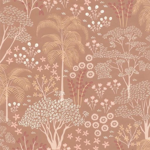 Lutece Jardin d'Eden 51203103 EDEN TERRACOTTA Botanikus Vintage maga a Paradicsom! terrakotta bézs sárga mályva tapéta