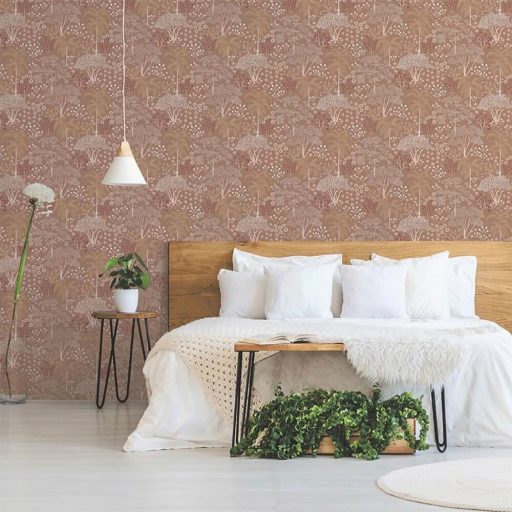 Lutece Jardin d'Eden 51203103 EDEN TERRACOTTA Botanikus Vintage maga a Paradicsom! terrakotta bézs sárga mályva tapéta