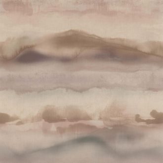   Festői akvarell színátmenetes minta antik rózsaszín barna szürkészöld tapéta