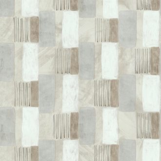   Naív grafikus akvarell minta szürkésfehér szürke bézs barna tapéta