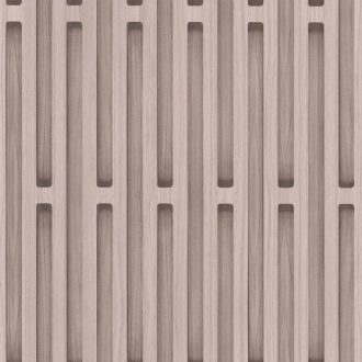   Organikus minimalizmus és szemfényvesztés - 3D hatású bordázott falpanel bézs barna és csipetnyi mályvás rózsaszín tónus tapéta