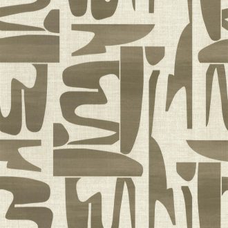   Organikus és aszimmetrikus geometriai formák absztrakt kollázs kompozíciója bézs szürkészöld (khaki) tónus tapéta