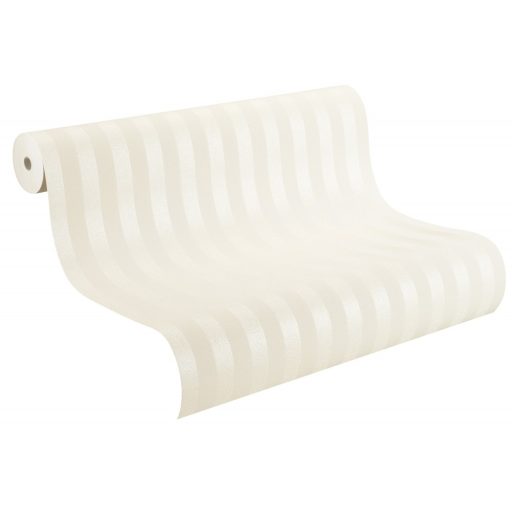 Csillogó hatású nemes dekoráció klasszikus csíkos minta fehér ezüst tapéta