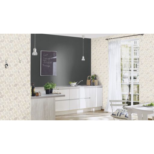 Rasch Modern Art 519808 Grafikus design krém bézs világoskék tapéta