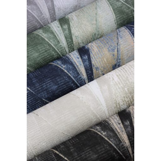 Rasch Concrete 520064 Natur Összefonódó grafikai (levél) minta extravagáns struktúra ég és sötétkék bézs matt arany finom csillogás tapéta