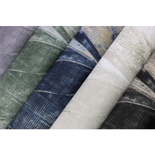 Rasch Concrete 520064 Natur Összefonódó grafikai (levél) minta extravagáns struktúra ég és sötétkék bézs matt arany finom csillogás tapéta