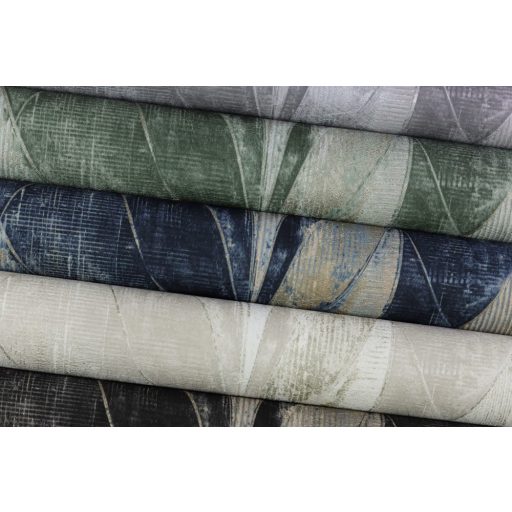 Rasch Concrete 520064 Natur Összefonódó grafikai (levél) minta extravagáns struktúra ég és sötétkék bézs matt arany finom csillogás tapéta