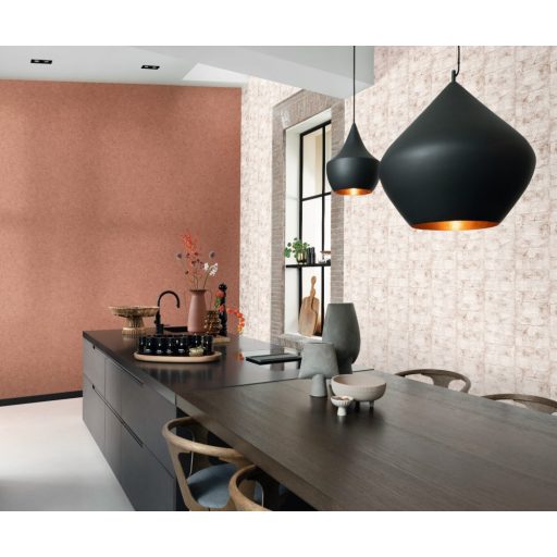 Rasch Concrete 520149 Natur/Ipari design Természetes kőfalazat érdesített struktúra krémfehér terrakotta tapéta