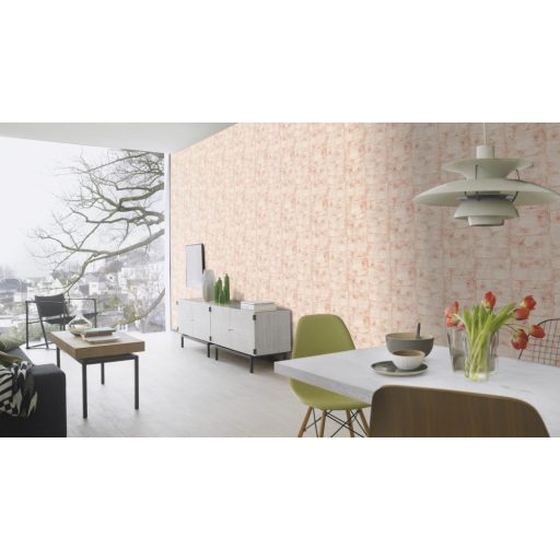 Rasch Concrete 520149 Natur/Ipari design Természetes kőfalazat érdesített struktúra krémfehér terrakotta tapéta