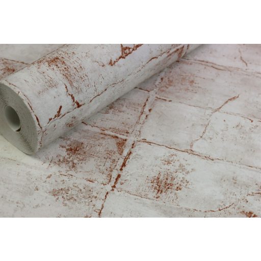 Rasch Concrete 520149 Natur/Ipari design Természetes kőfalazat érdesített struktúra krémfehér terrakotta tapéta