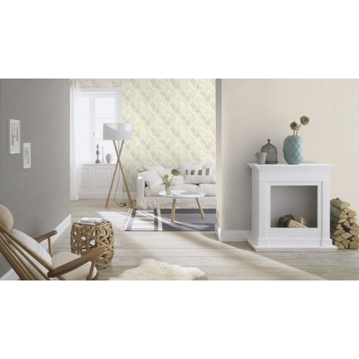 Rasch Concrete 520255 Natur Texturált művészi törléstechnika ezüstszürke ezüst csillámló hatás tapéta