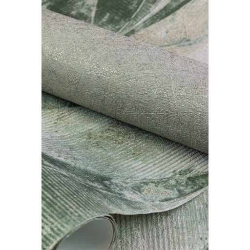 Rasch Concrete 520279 Natur Texturált művészi törléstechnika szürkés világoszöld matt arany finom csilllogás tapéta