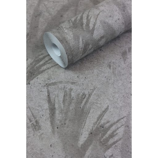Rasch Concrete 520750 Natur Absztrakt levelek árnyjátéka beton háttéren szürke és sötétszürke árnyalatok tapéta