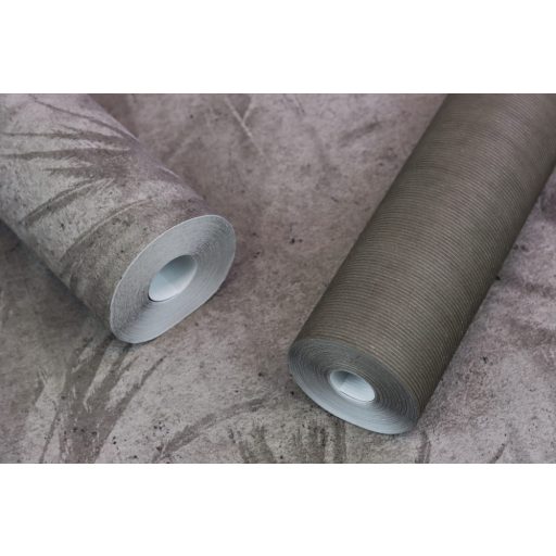 Rasch Concrete 520750 Natur Absztrakt levelek árnyjátéka beton háttéren szürke és sötétszürke árnyalatok tapéta