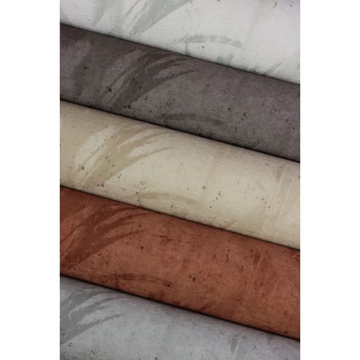 Rasch Concrete 520767 Natur Absztrakt levelek árnyjátéka beton háttéren terrakotta árnyalatok tapéta