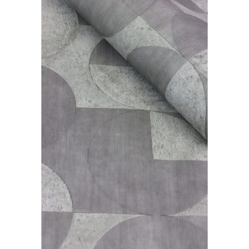 Rasch Concrete 521351 Geometrikus játékos körök retro hangulatú grafikai design szürke árnyalatok tapéta