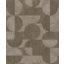 Rasch Concrete 521368 Geometrikus játékos körök retro hangulatú grafikai design szürkésbarna barna tapéta