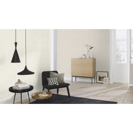 Rasch Concrete 521474 Natur Csíkos Finom vonalak enyhe 3D hatással világosszürke tapéta