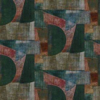   Rasch Concrete 521719 Művészi grafika beton háttéren Malewitsch orosz festő műve ihlette intenzív zöld sárga piros kék falpanel