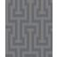 Rasch Sparkling 523928 Grafikus görög labirintus minta éjkék  bronz csillogó tapéta