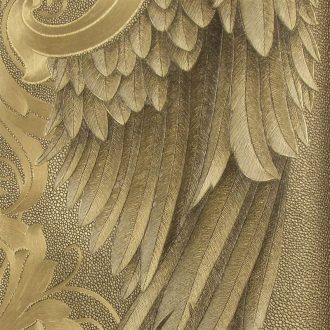   Marburg Glööckler 52540 Angyalszárnyakon jön a fenséges barokk pompa kompozíció meleg barna és arany-bronz tónus tapéta