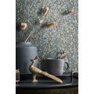 Marburg Glööckler 52555 Igazi ékszerdoboz! Finom levelek természetes ritmusban meleg szürke hűvös kék és arany tónus tapéta