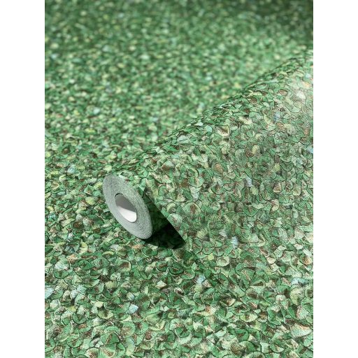 Marburg Glööckler 52559 Igazi ékszerdoboz! Finom levelek természetes ritmusban smarasgdzöld vibráló zöld és arany tónus tapéta