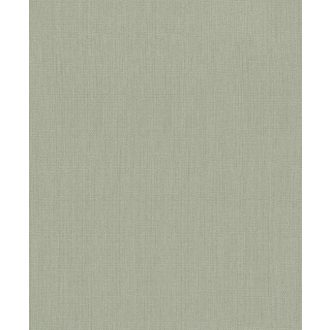   Rasch Mandalay 528541 struktuált egyszínű finom csíkos mintázat zsályazöld ezüst szemcsék tapéta