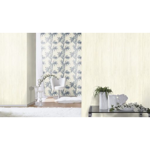 Rasch Mandalay 529104 bambusz krémfehér sötétkék tapéta