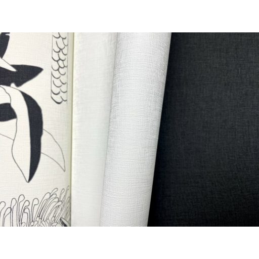 Rasch Amazing/Bambino XVIII/Club Botanique/SALSA 531404 texturált egyszínű fehér tapéta