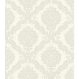   Rasch Trianon XII, 532203 klasszikus impozáns rokokó minta ó-fehér szürkésbézs tapéta