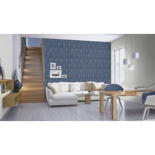 Rasch Trianon XII, 532838  strukturált egyszínű finom ezüstszürke tapéta