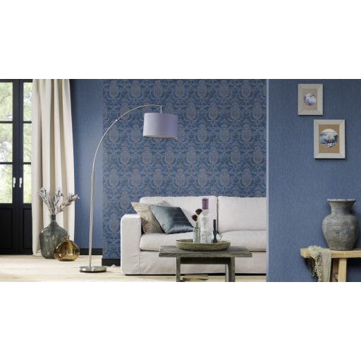 Rasch Trianon XII, 532876  strukturált egyszínű galambkék tapéta