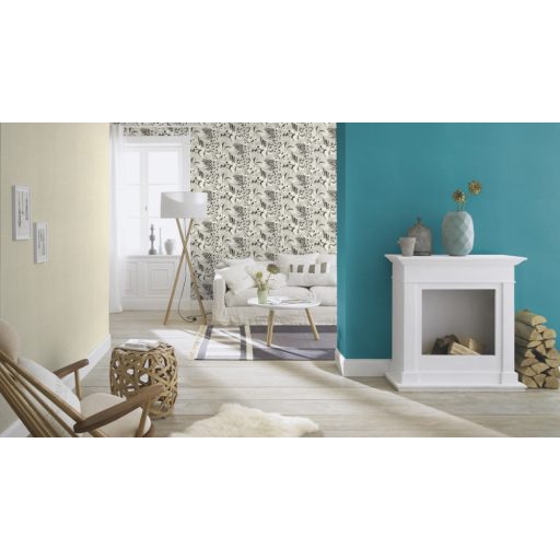 Rasch Amazing/Club Botanique/SALSA 537925  Natur egyszínű strukturált textli petrolszín tapéta