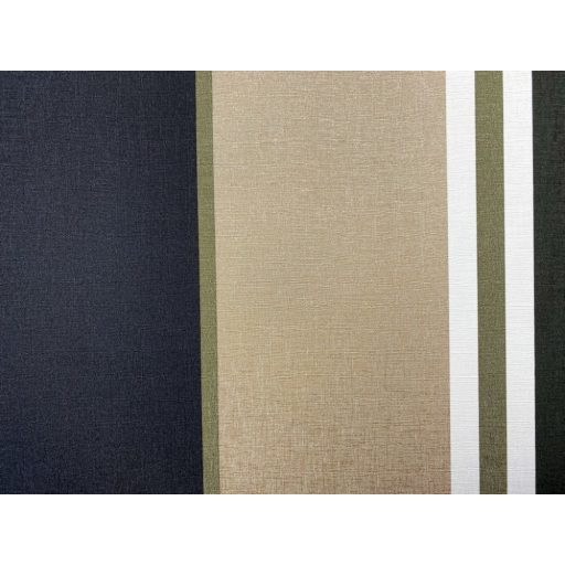 Rasch Club Botanique 539042  Csíkos krémfehér bézsarany antracit fényes zöldarany tapéta